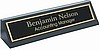 Black Marble Name Bar (10")